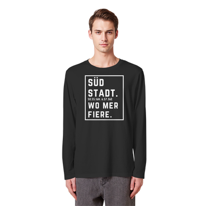 Südstadt Fiere Druck - Organic Longsleeve T-Shirt