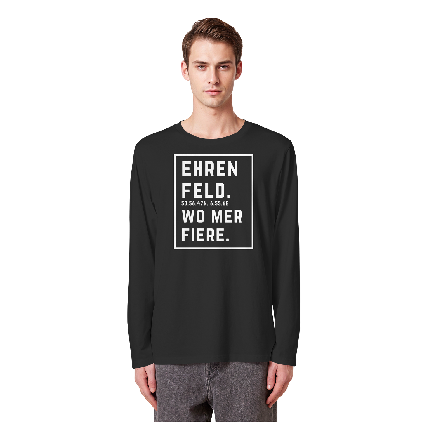 Ehrenfeld Fiere Druck - Organic Longsleeve T-Shirt