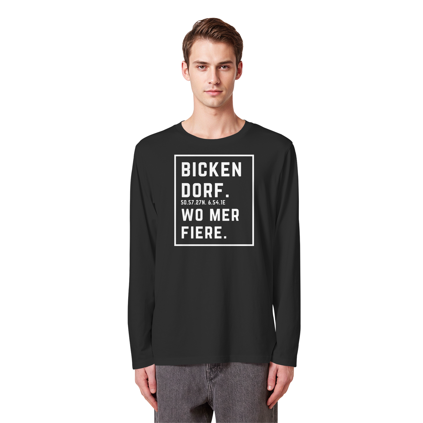 Bickendorf Fiere Druck - Organic Longsleeve T-Shirt