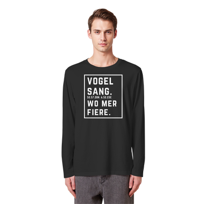 Vogelsang Fiere Druck - Organic Longsleeve T-Shirt