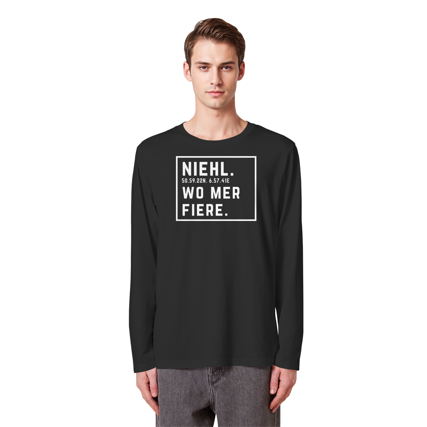 Niehl Fiere Druck - Organic Longsleeve T-Shirt