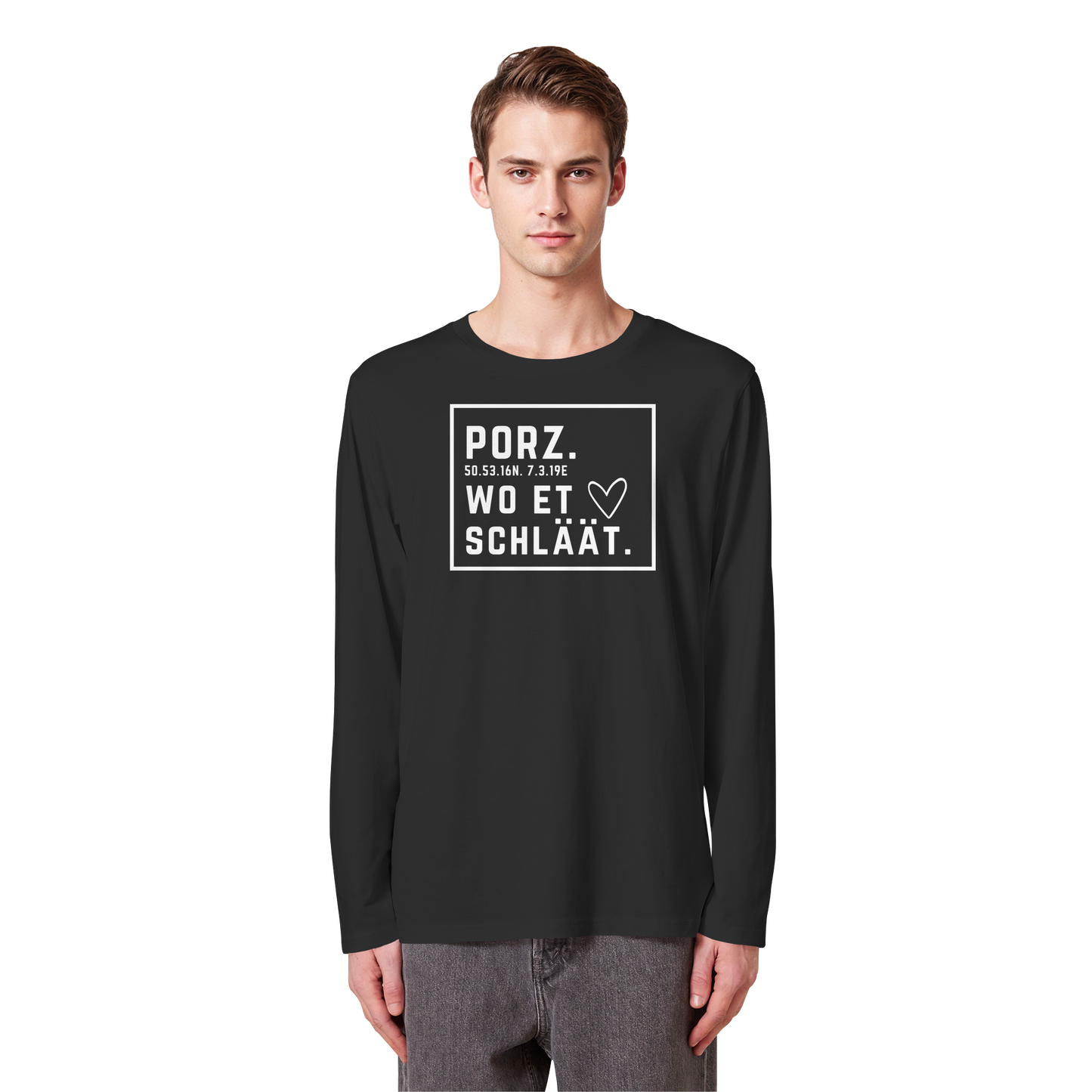 Porz Hätz Druck - Organic Longsleeve T-Shirt
