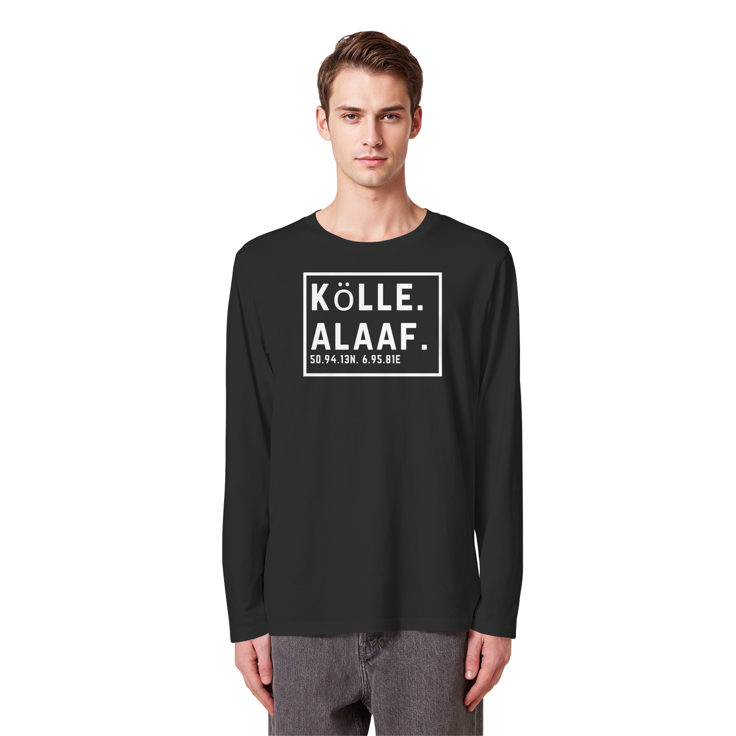 Kölle Alaaf Druck - Organic Longsleeve T-Shirt