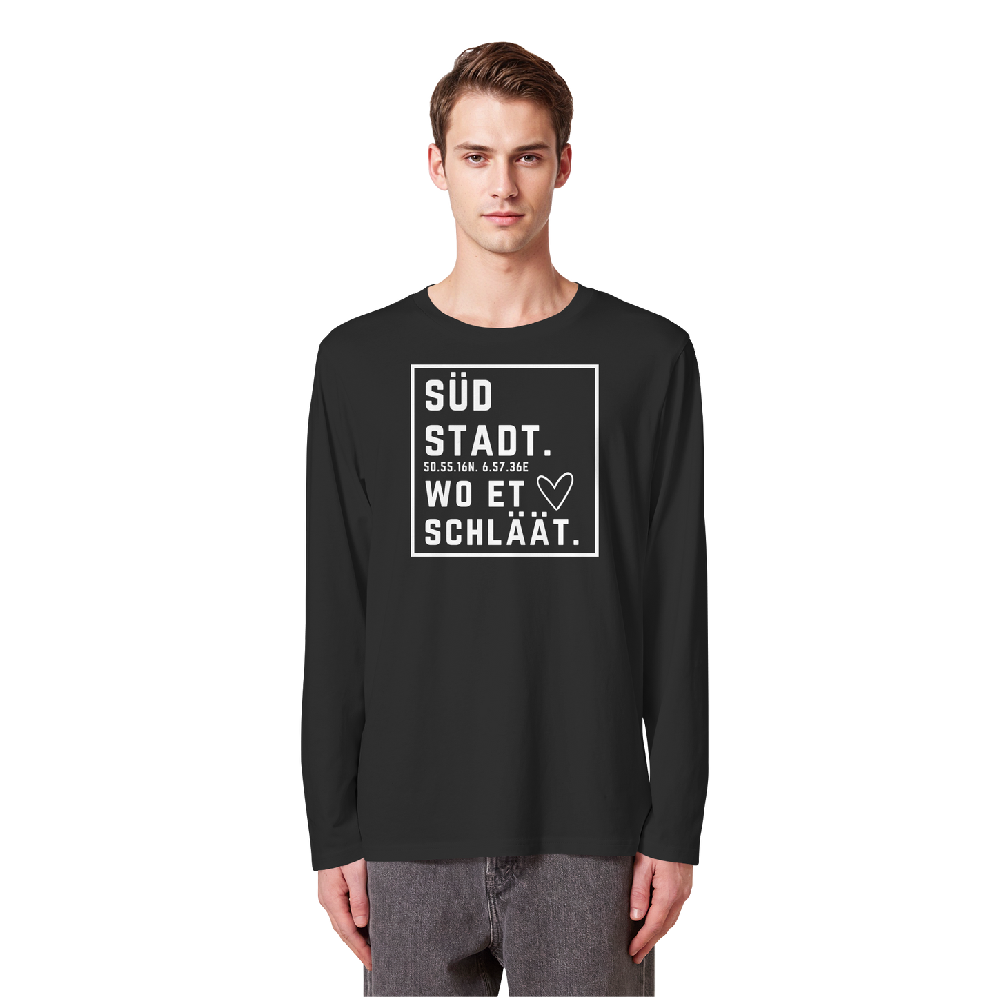 Südstadt Hätz Druck - Organic Longsleeve T-Shirt