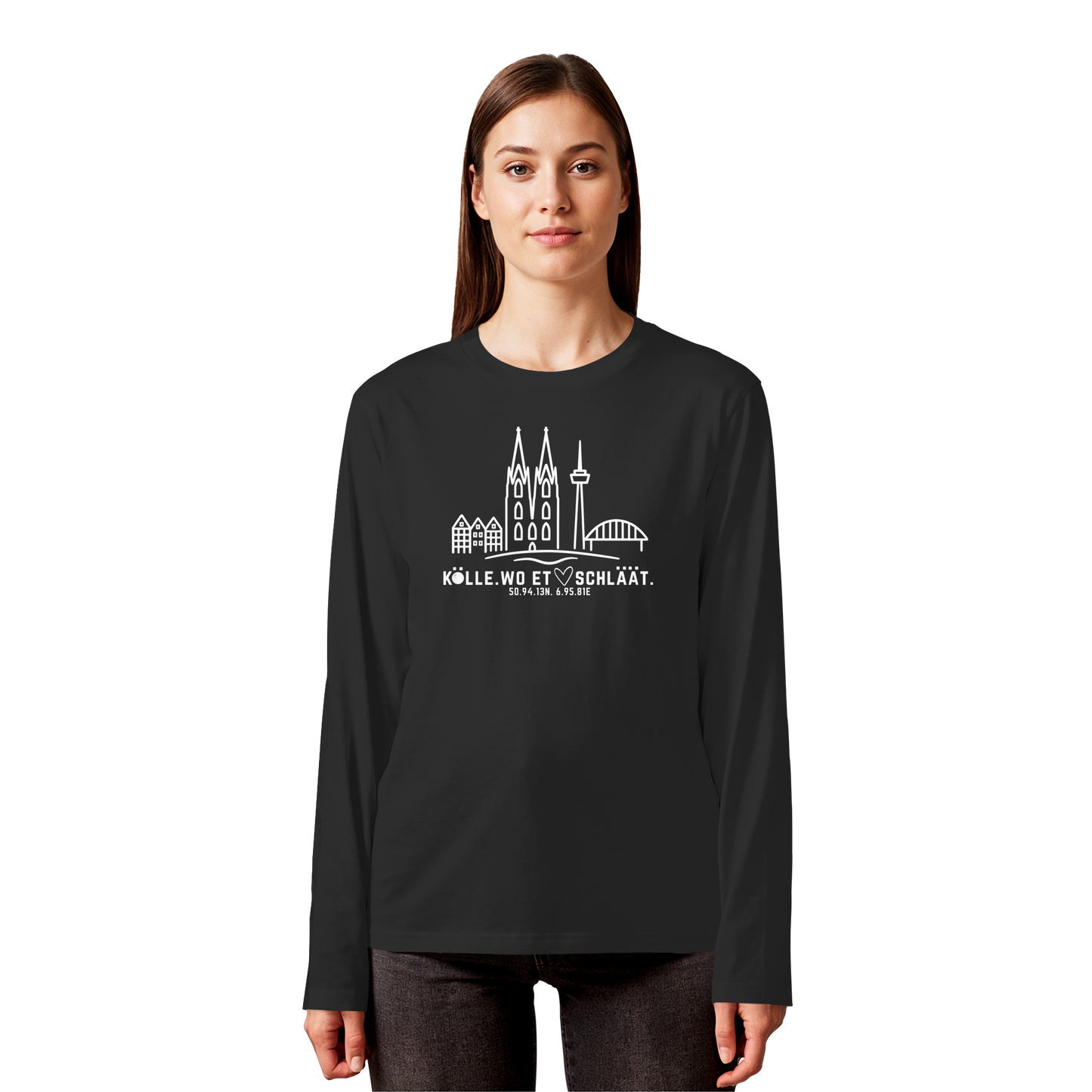 Skyline Hätz Druck  - Organic Longsleeve T-Shirt