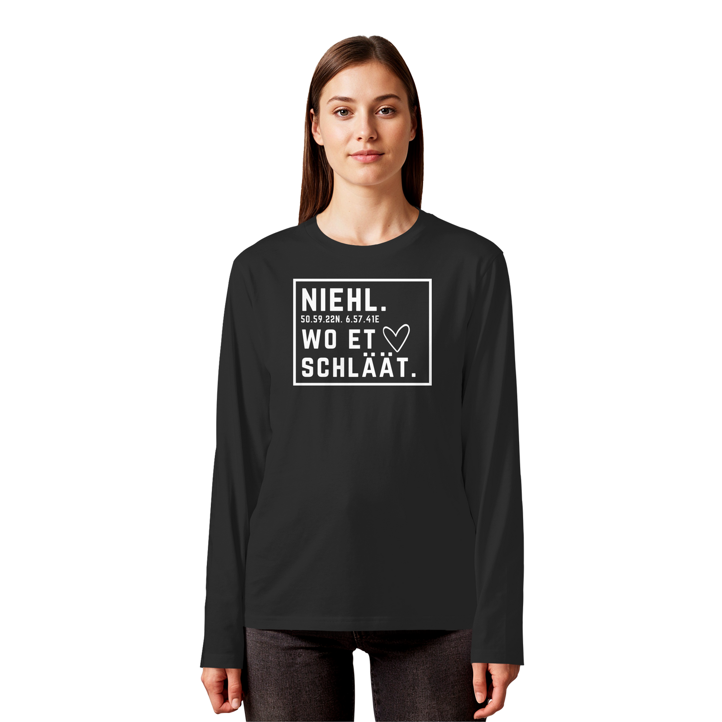 Niehl Hätz Druck - Organic Longsleeve T-Shirt