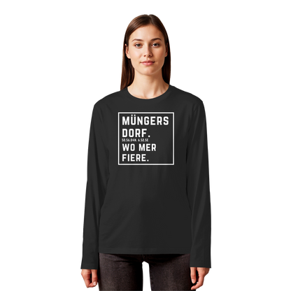 Müngersdorf Fiere Druck - Organic Longsleeve T-Shirt