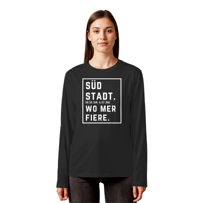 Südstadt Fiere Druck - Organic Longsleeve T-Shirt