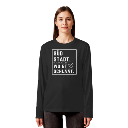 Südstadt Hätz Druck - Organic Longsleeve T-Shirt
