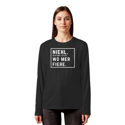 Niehl Fiere Druck - Organic Longsleeve T-Shirt