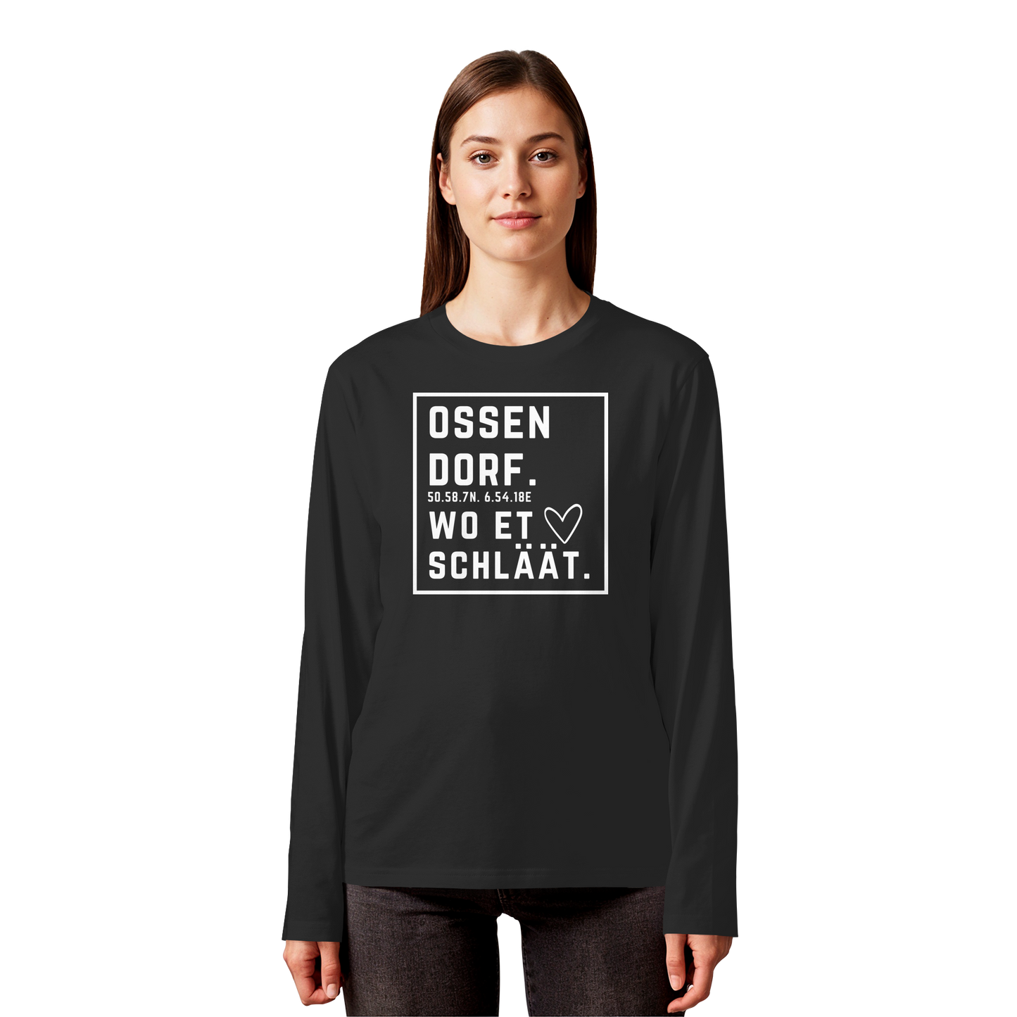 Ossendorf Hätz Druck - Organic Longsleeve T-Shirt