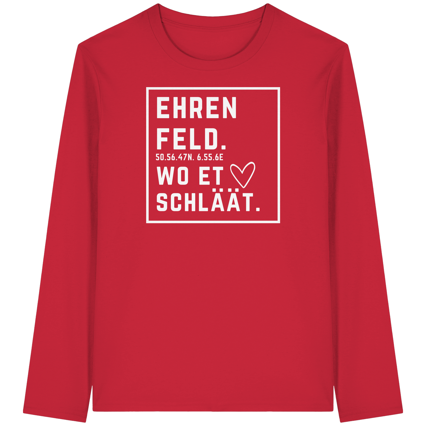 Ehrenfeld Hätz Druck - Organic Longsleeve T-Shirt