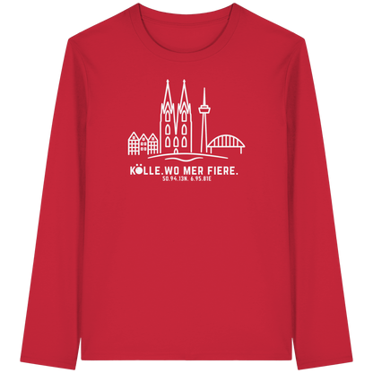 Skyline Fiere Druck - Organic Longsleeve T-Shirt