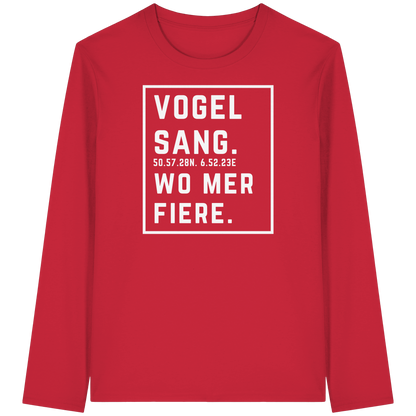 Vogelsang Fiere Druck - Organic Longsleeve T-Shirt