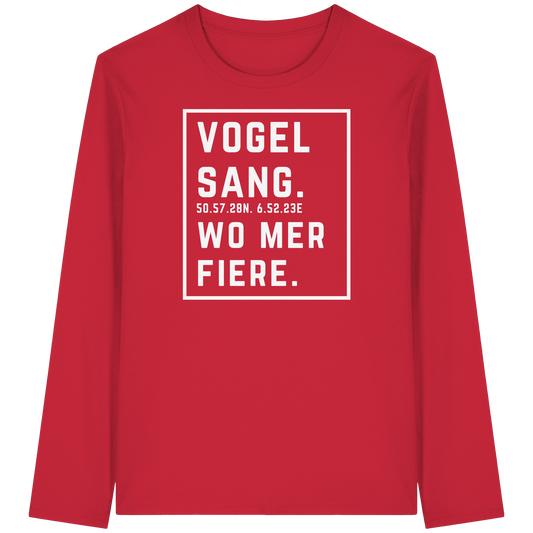 Vogelsang Fiere Druck - Organic Longsleeve T-Shirt