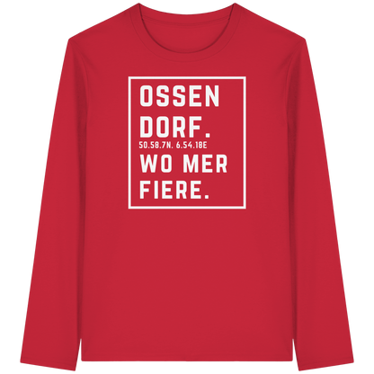 Ossendorf Fiere Druck - Organic Longsleeve T-Shirt