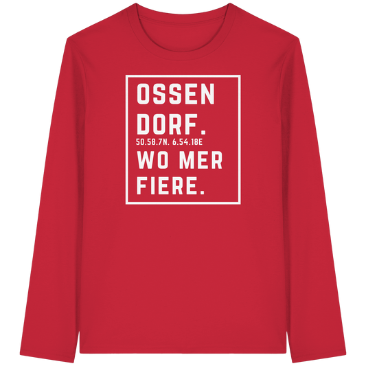 Ossendorf Fiere Druck - Organic Longsleeve T-Shirt