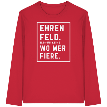 Ehrenfeld Fiere Druck - Organic Longsleeve T-Shirt