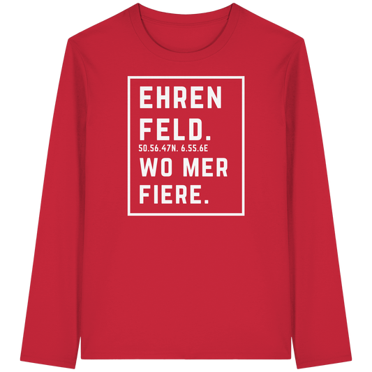 Ehrenfeld Fiere Druck - Organic Longsleeve T-Shirt
