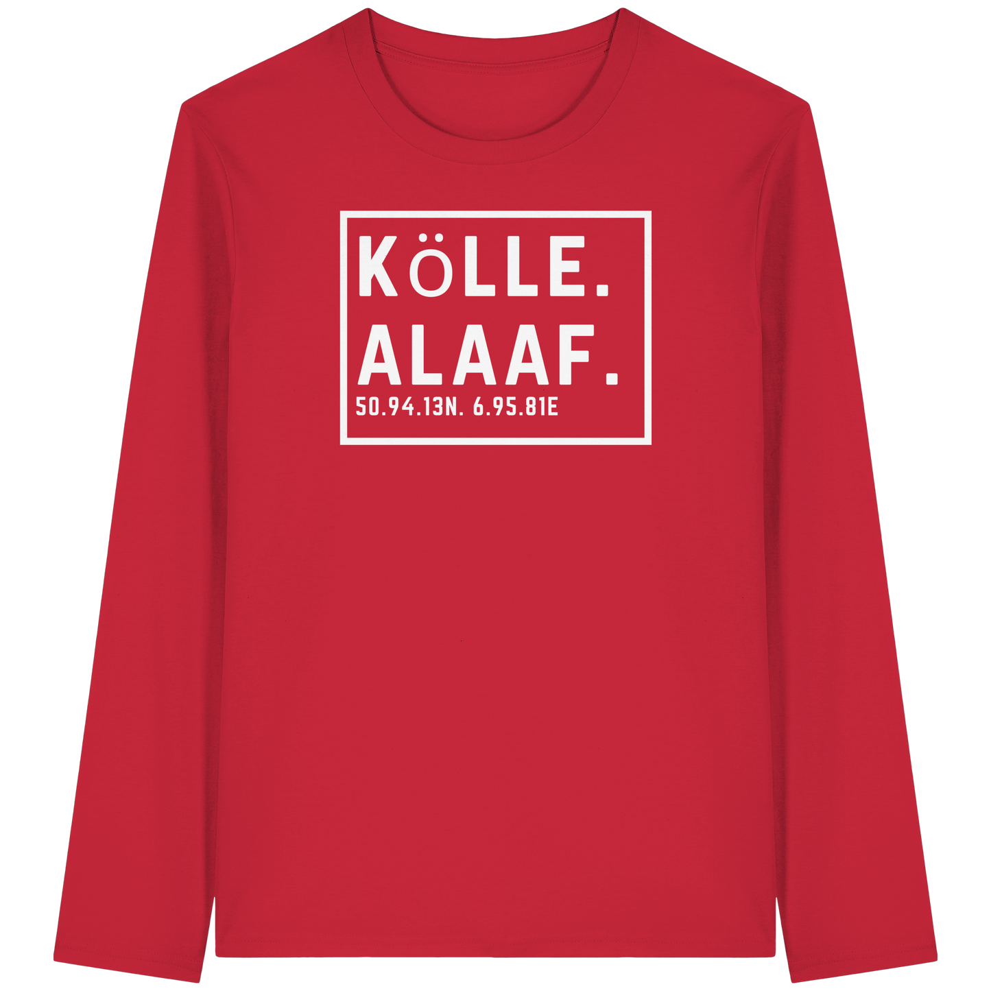 Kölle Alaaf Druck - Organic Longsleeve T-Shirt