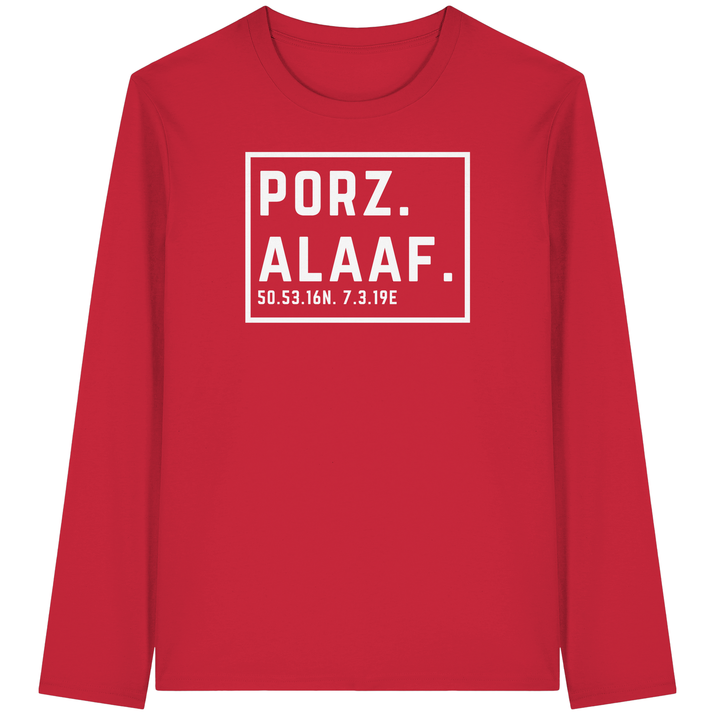 Porz Alaaf Druck - Organic Longsleeve T-Shirt