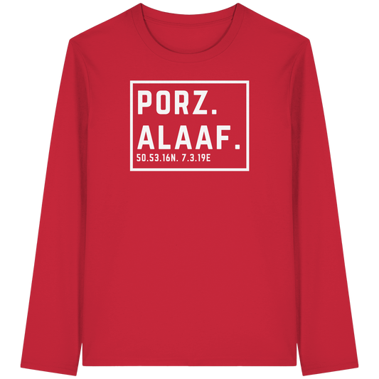 Porz Alaaf Druck - Organic Longsleeve T-Shirt