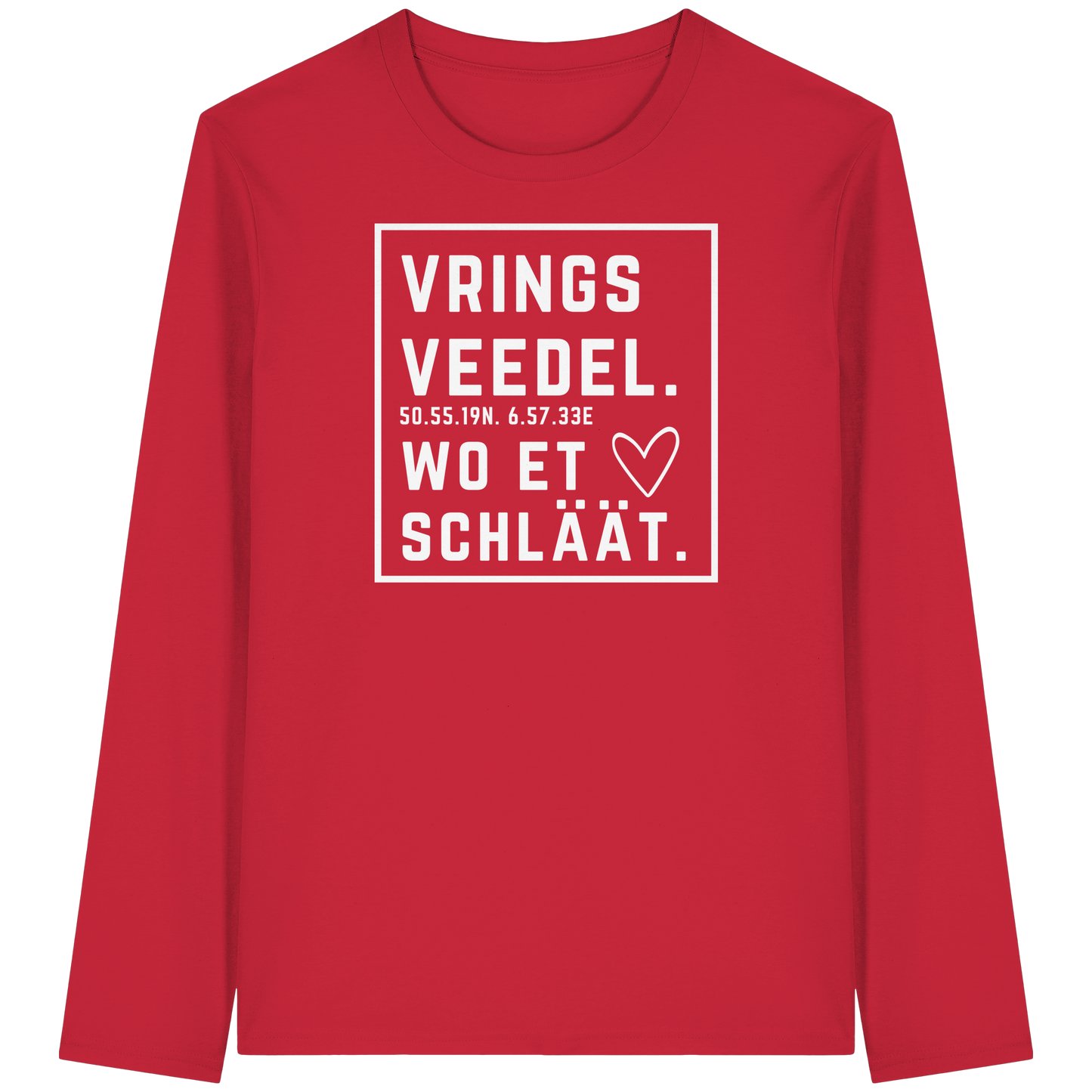 Vringsveedel Hätz Druck - Organic Longsleeve T-Shirt