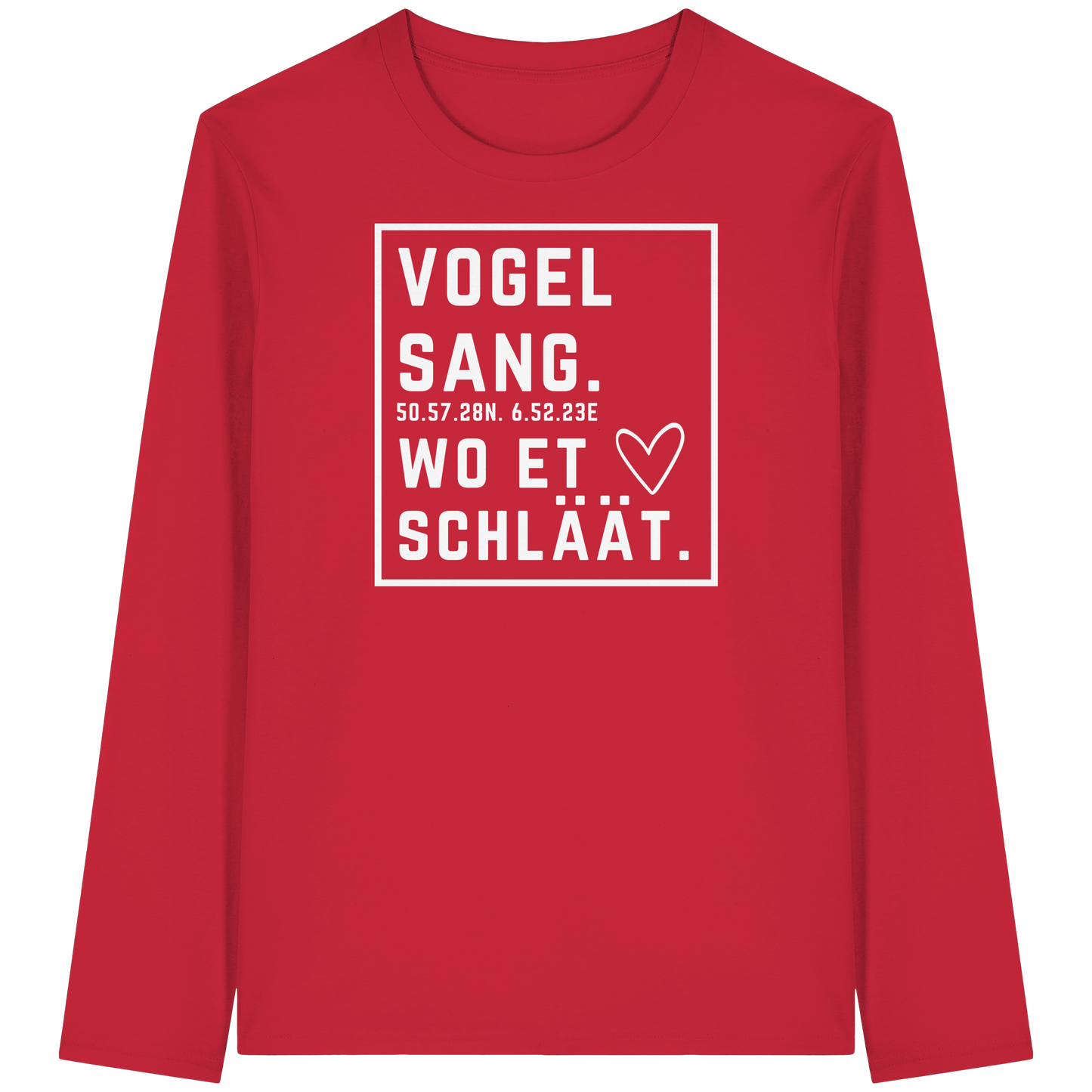 Vogelsang Hätz Druck - Organic Longsleeve T-Shirt