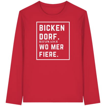 Bickendorf Fiere Druck - Organic Longsleeve T-Shirt