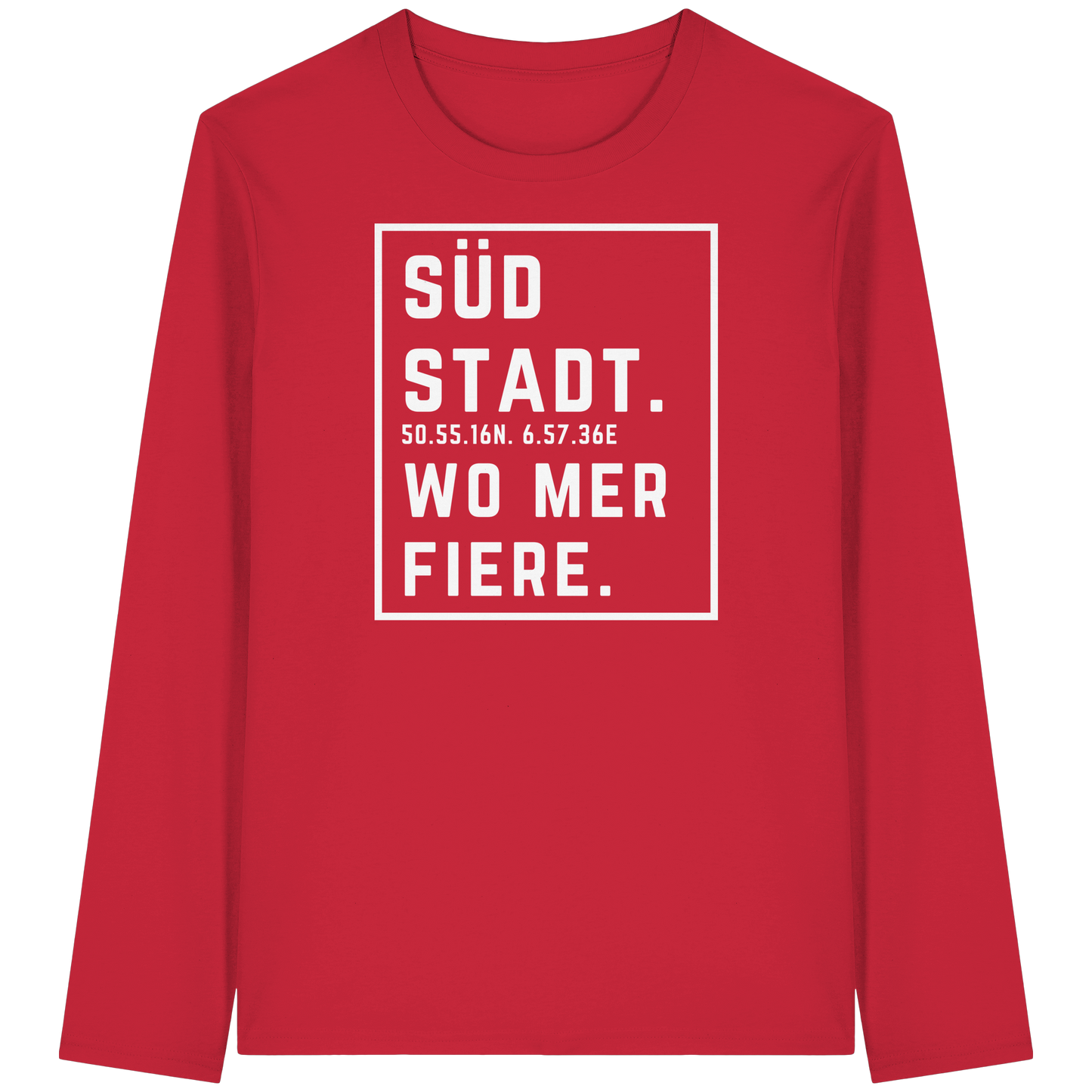 Südstadt Fiere Druck - Organic Longsleeve T-Shirt