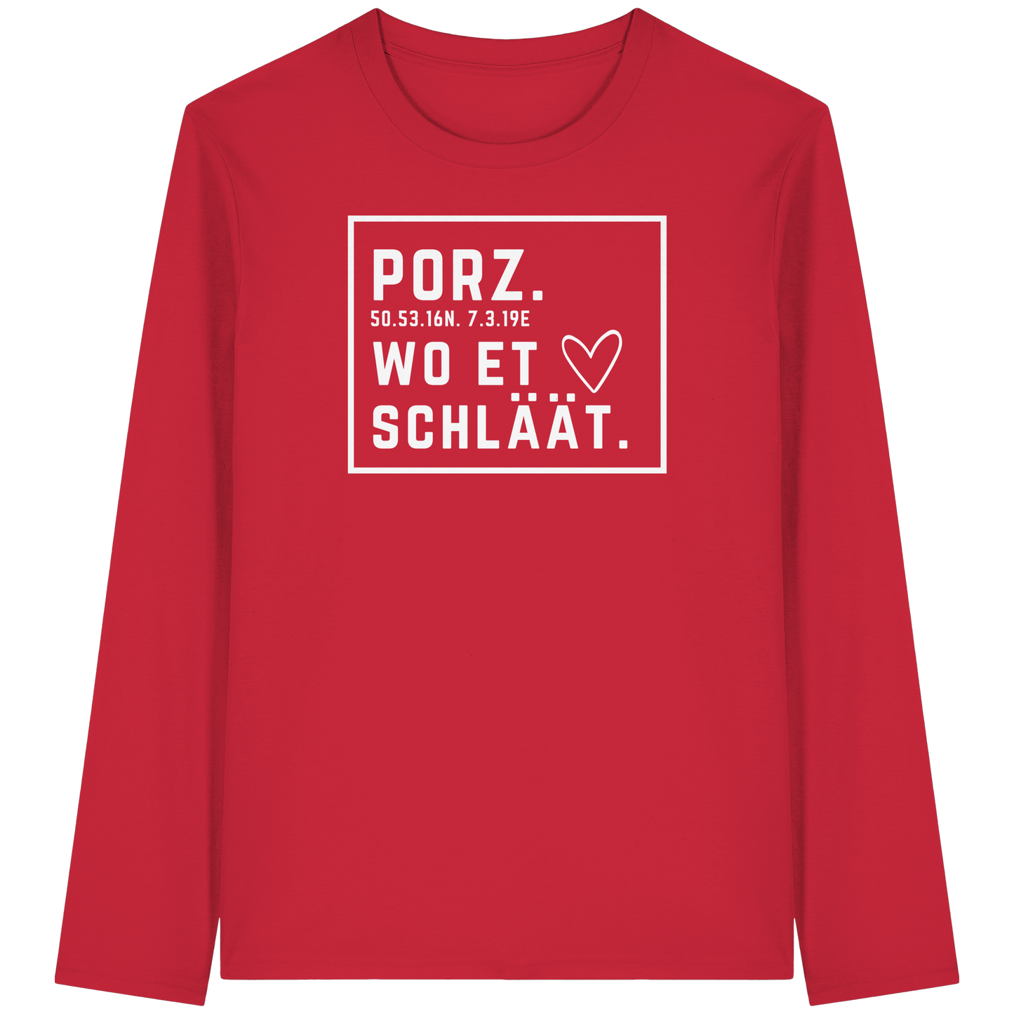 Porz Hätz Druck - Organic Longsleeve T-Shirt
