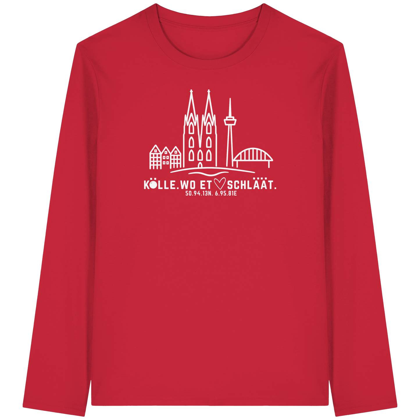 Skyline Hätz Druck  - Organic Longsleeve T-Shirt