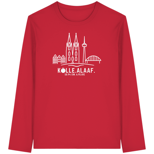 Skyline Alaaf Druck - Organic Longsleeve T-Shirt