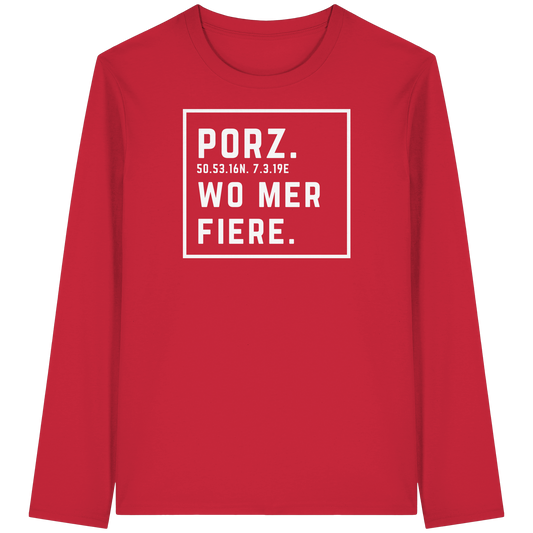 Porz Fiere Druck  - Organic Longsleeve T-Shirt