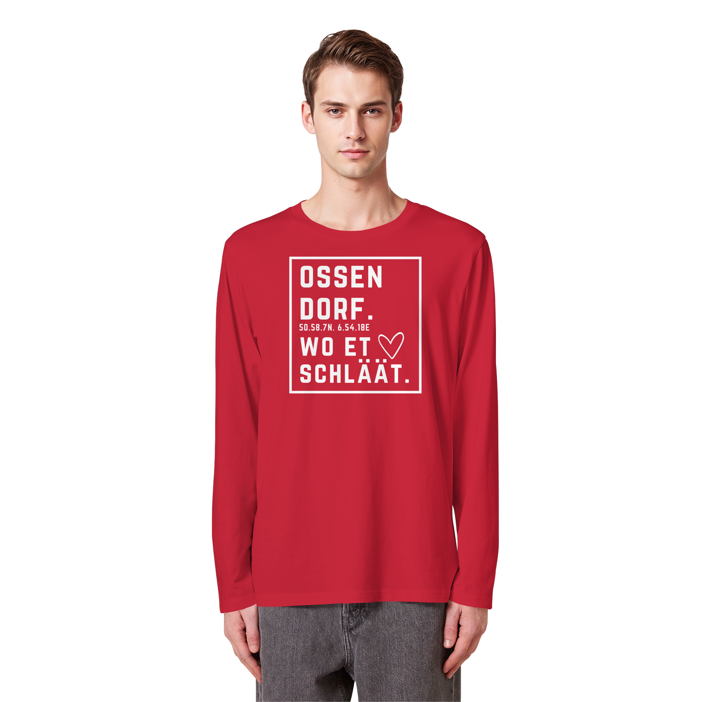 Ossendorf Hätz Druck - Organic Longsleeve T-Shirt