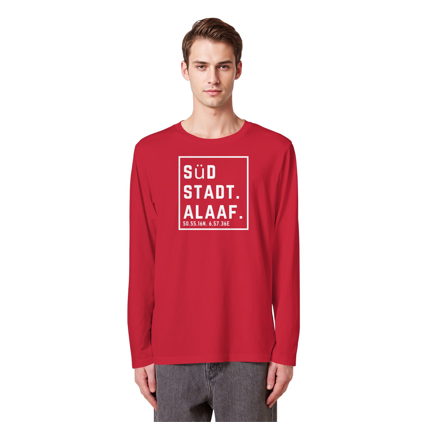 Südstadt Alaaf Druck - Organic Longsleeve T-Shirt