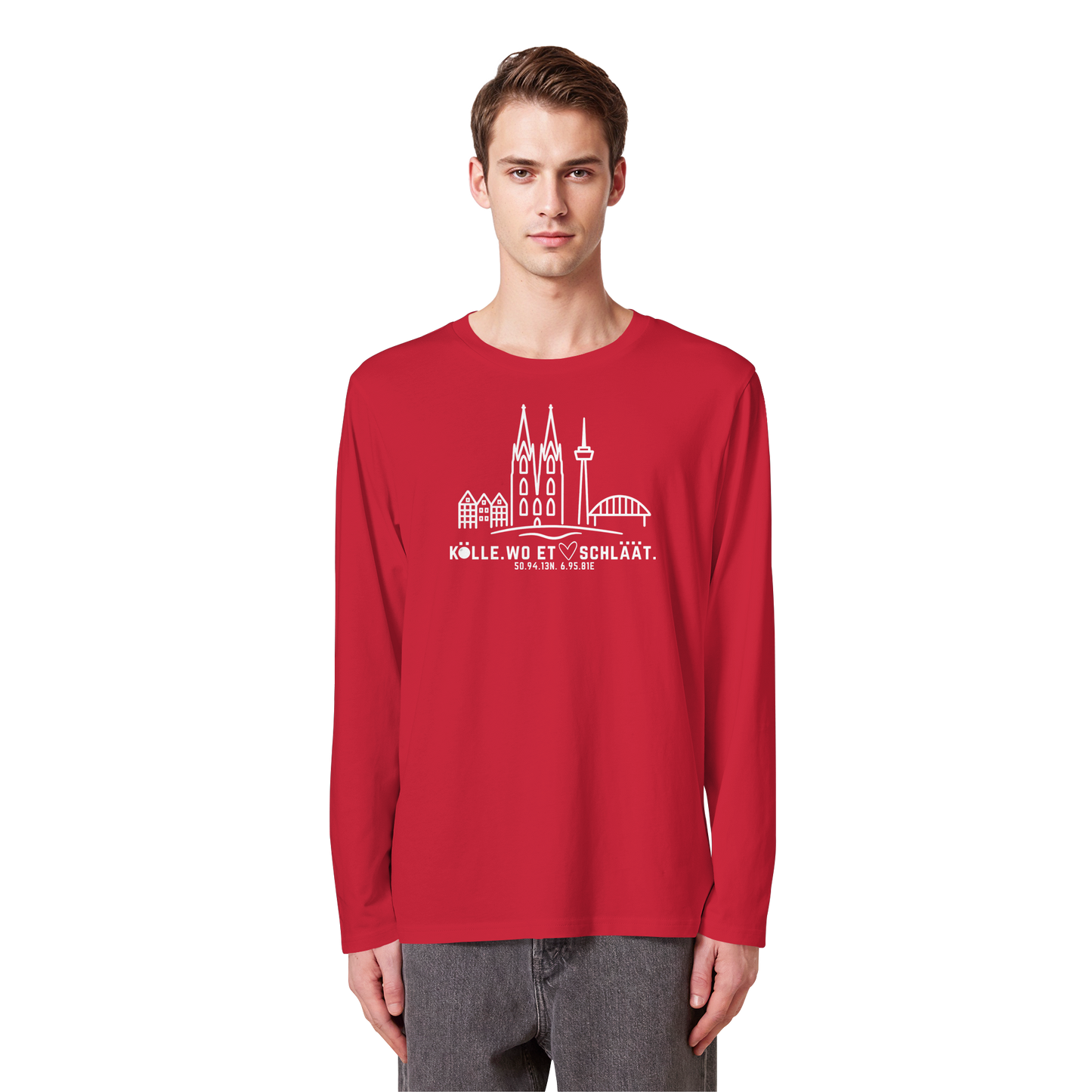 Skyline Hätz Druck  - Organic Longsleeve T-Shirt