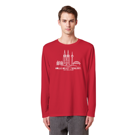 Skyline Hätz Druck  - Organic Longsleeve T-Shirt