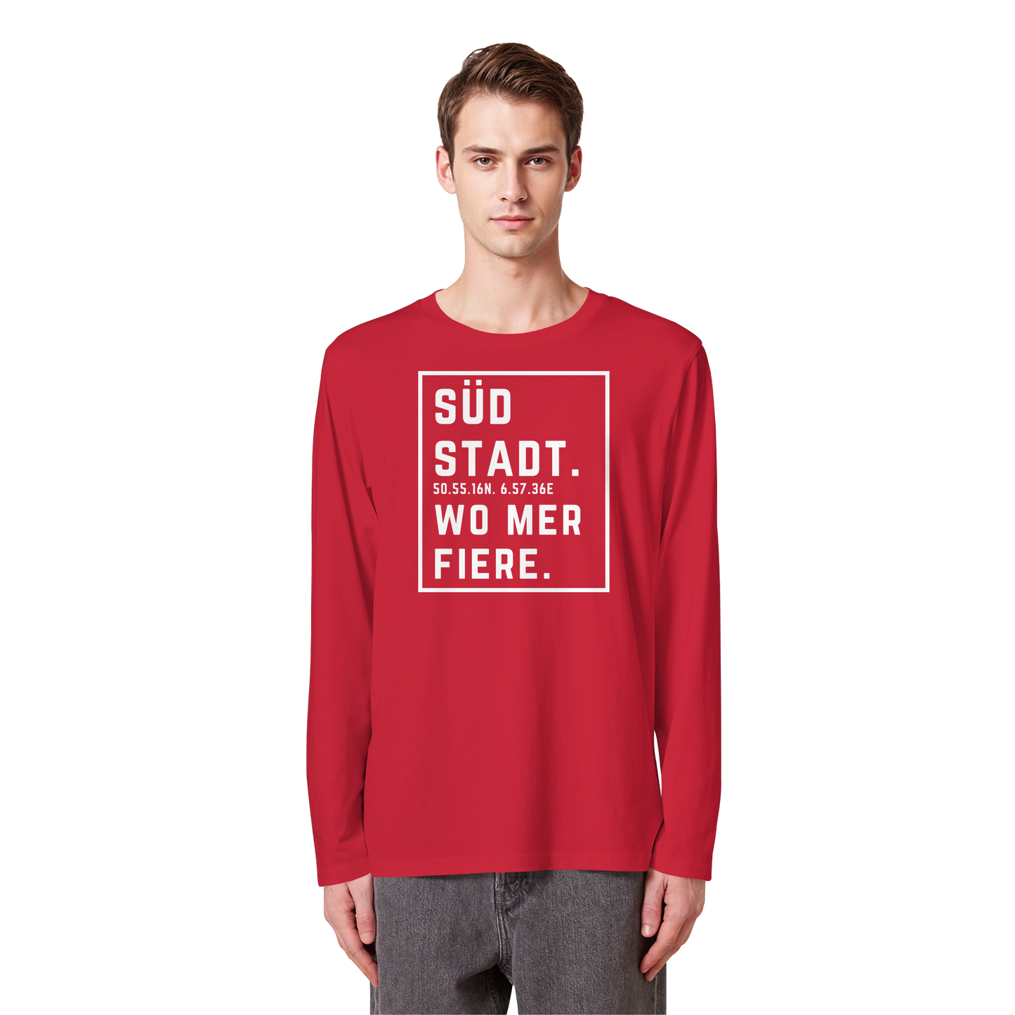 Südstadt Fiere Druck - Organic Longsleeve T-Shirt