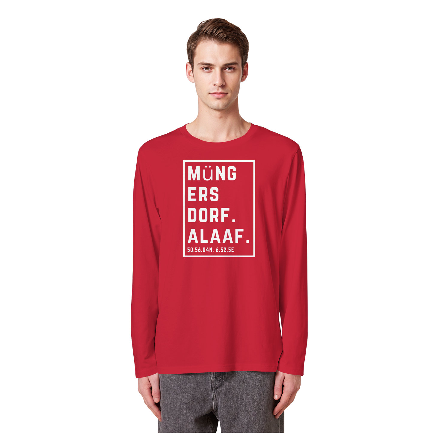 Müngersdorf Alaaf Druck - Organic Longsleeve T-Shirt