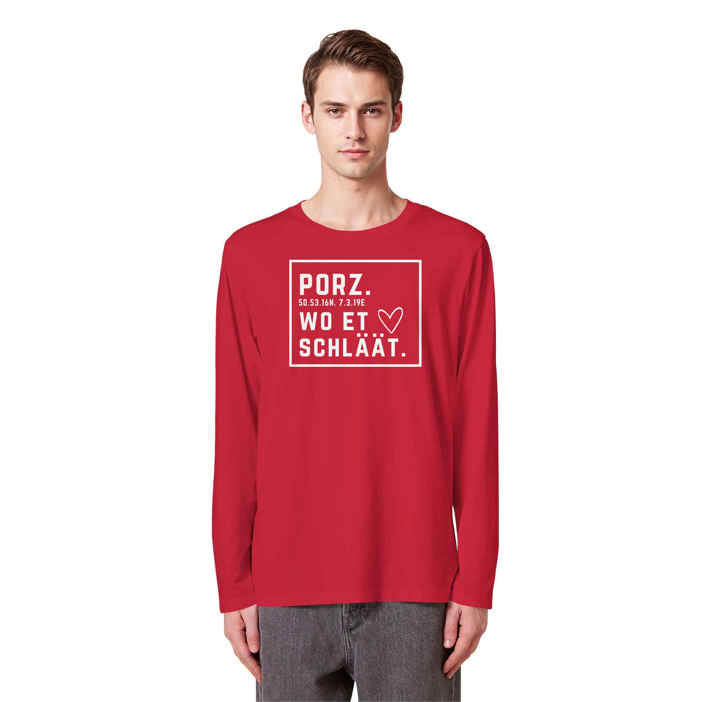 Porz Hätz Druck - Organic Longsleeve T-Shirt