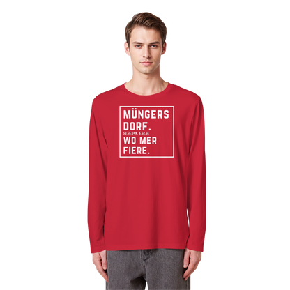 Müngersdorf Fiere Druck - Organic Longsleeve T-Shirt