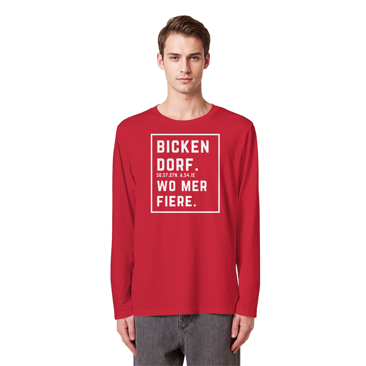 Bickendorf Fiere Druck - Organic Longsleeve T-Shirt