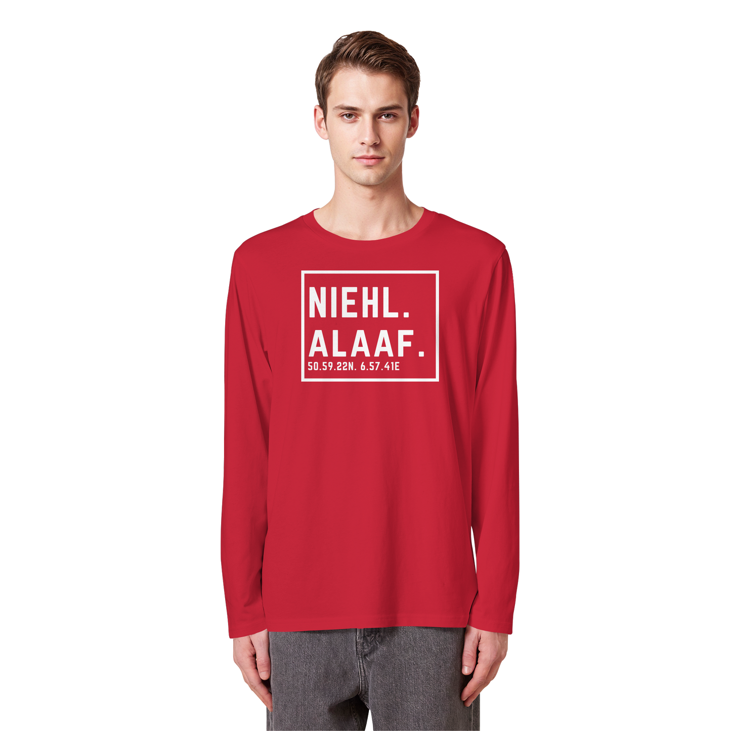 Niehl Alaaf Druck - Organic Longsleeve T-Shirt