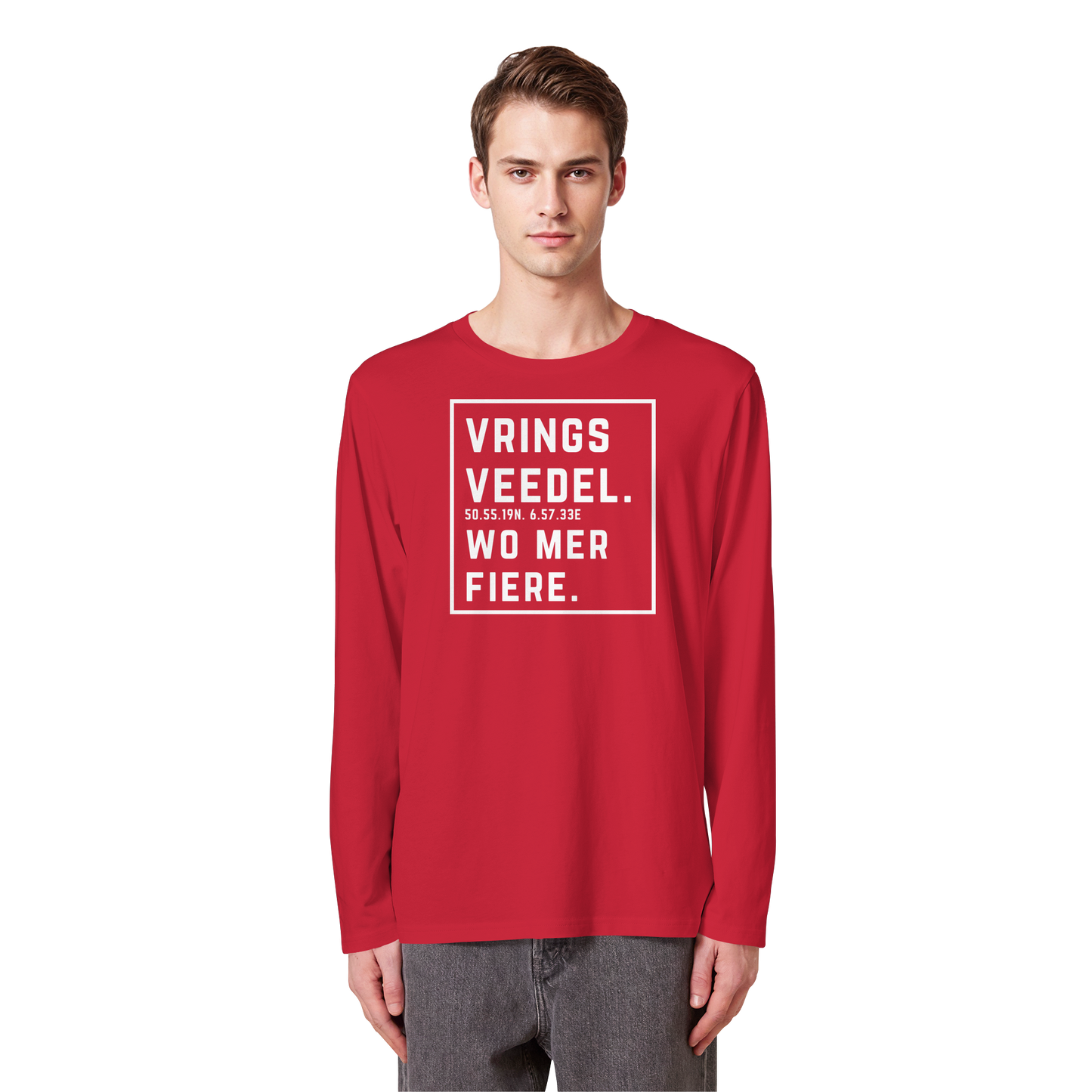 Vringsveedel Fiere Druck - Organic Longsleeve T-Shirt