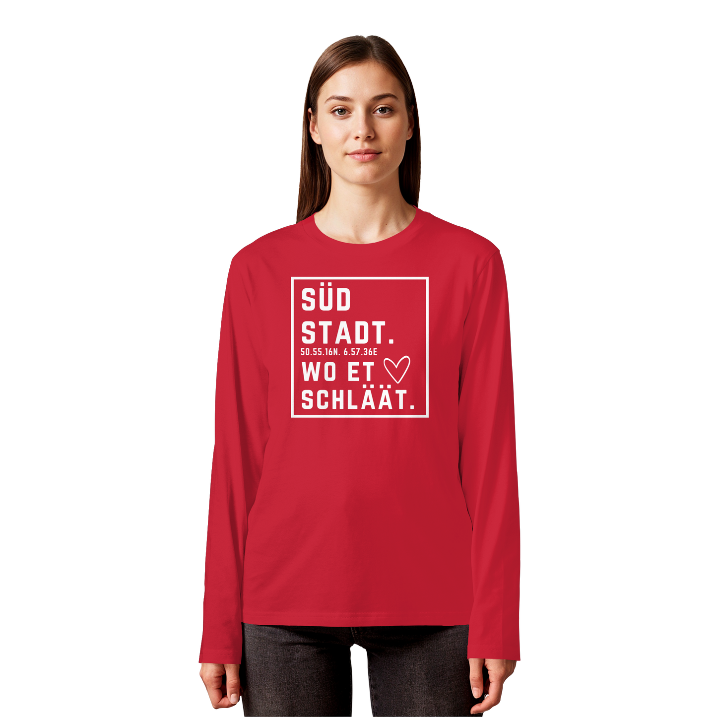 Südstadt Hätz Druck - Organic Longsleeve T-Shirt