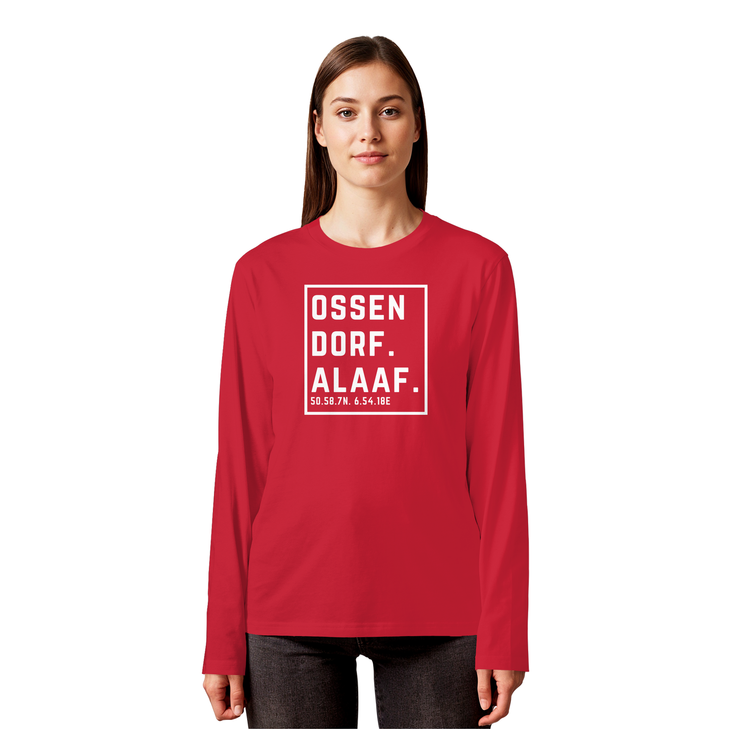 Ossendorf Alaaf Druck - Organic Longsleeve T-Shirt