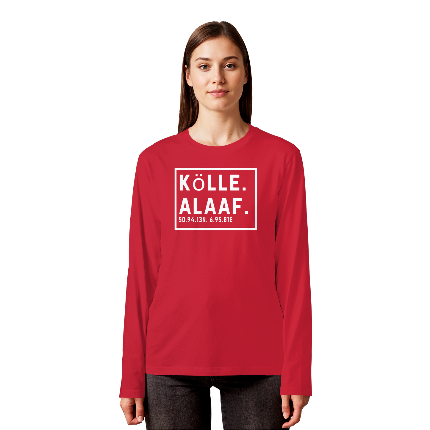 Kölle Alaaf Druck - Organic Longsleeve T-Shirt