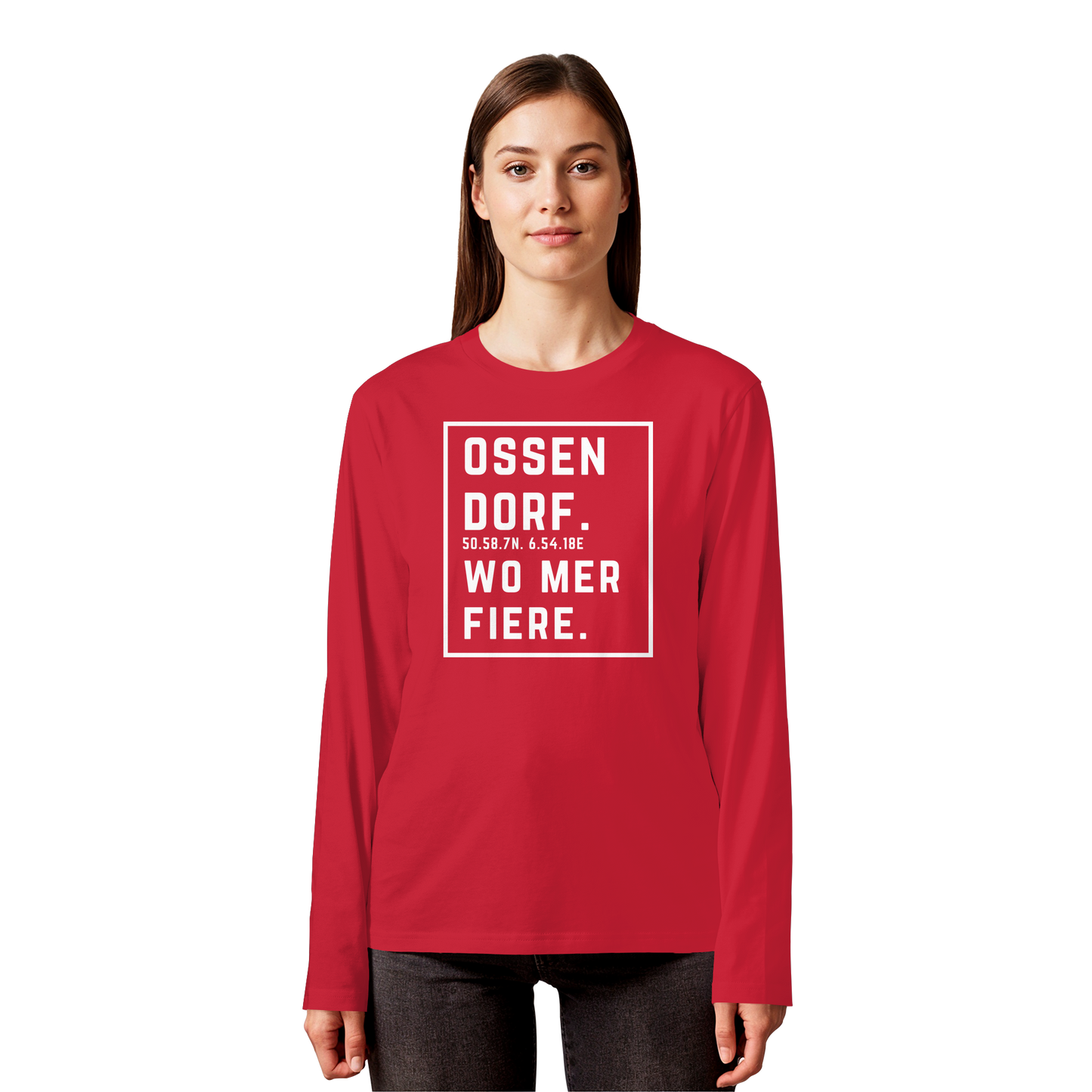 Ossendorf Fiere Druck - Organic Longsleeve T-Shirt