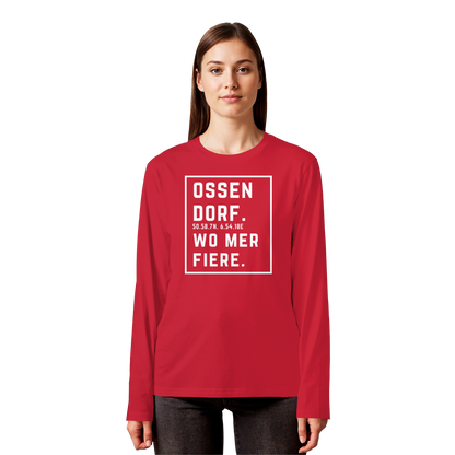Ossendorf Fiere Druck - Organic Longsleeve T-Shirt